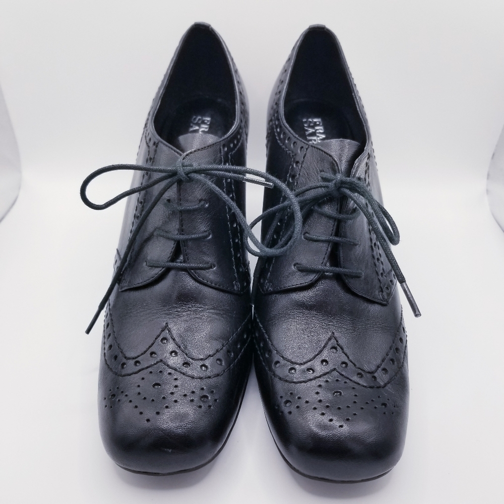 Franco Sarto Devote Black Block Heel Shoes 9.5 - Picture 4 of 13